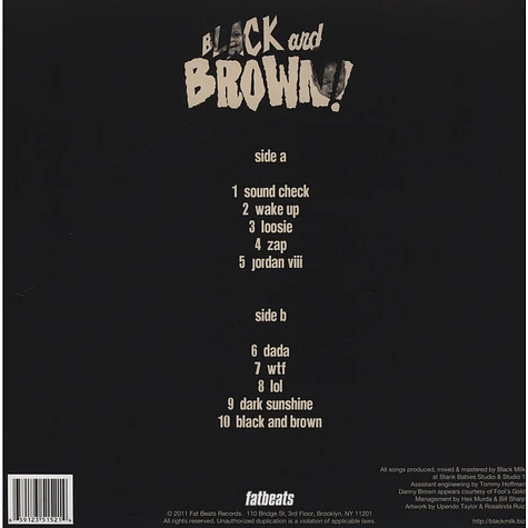 Black Milk & Danny Brown - Black And Brown!