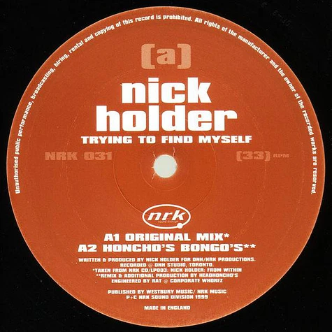 Nick Holder - Trying To Find Myself