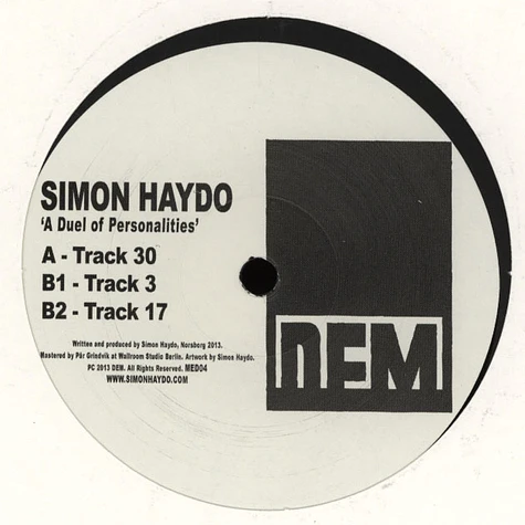 Simon Haydo - A Duel Of Personalities