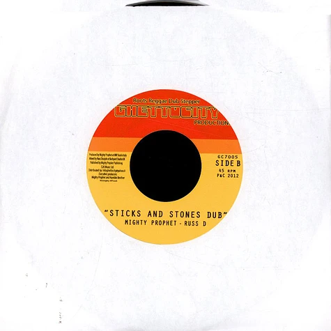 Murray Man / Mighty Prophet & Russ D - Sticks & Stones / Dub