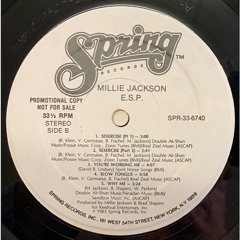Millie Jackson - E.S.P. (Extra Sexual Persuasion)