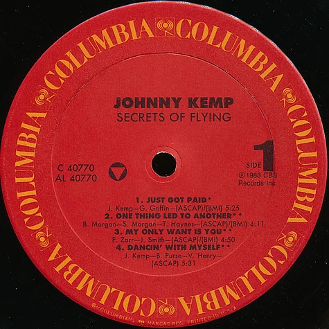 Johnny Kemp - Secrets Of Flying