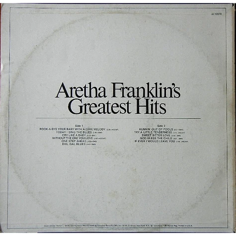 Aretha Franklin - Aretha Franklin's Greatest Hits