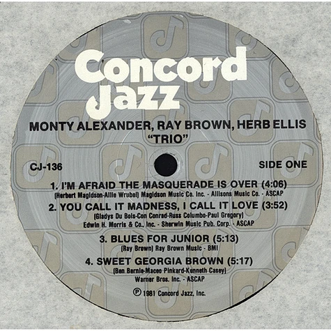 Monty Alexander / Ray Brown / Herb Ellis - Trio