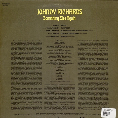 Johnny Richards - Something Else Again