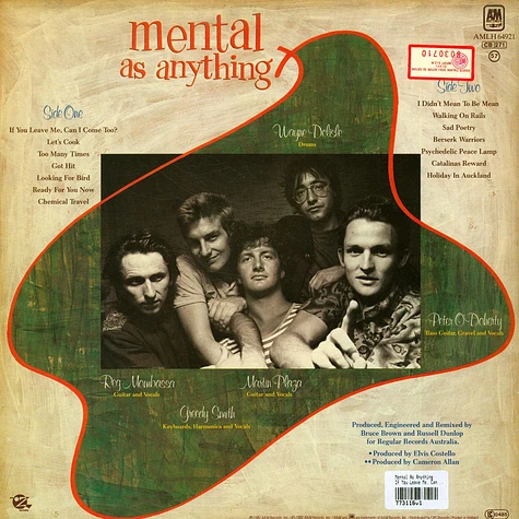 Mental As Anything - If You Leave Me, Can I Come Too?