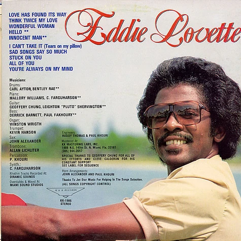 Eddie Lovette - All For You