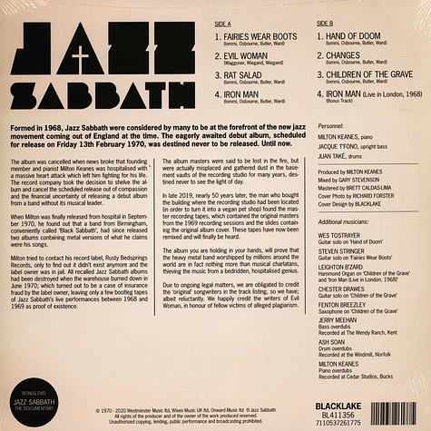 Jazz Sabbath - Jazz Sabbath Black Friday Record Store Day 2020 Edition