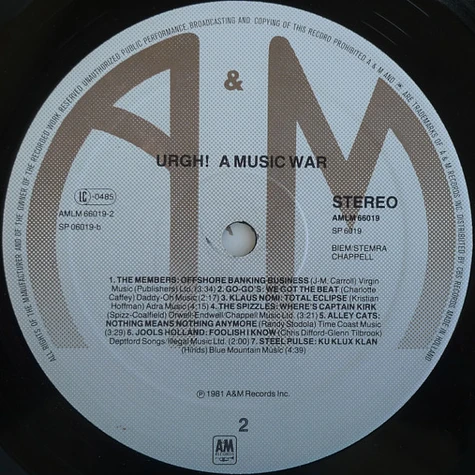V.A. - URGH! A Music War