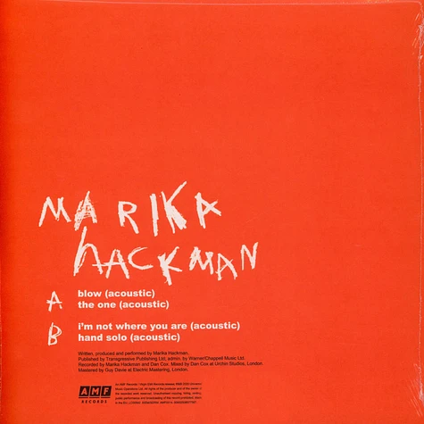 Marika Hackman - Any Human Friend (Acoustic EP) Record Store Day 2020 Edition