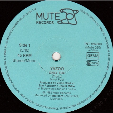 Yazoo - Only You