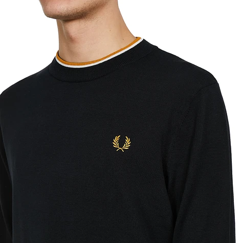 Fred Perry - Striped Roll Neck Jumper