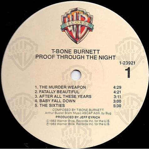 T-Bone Burnett - Proof Through The Night