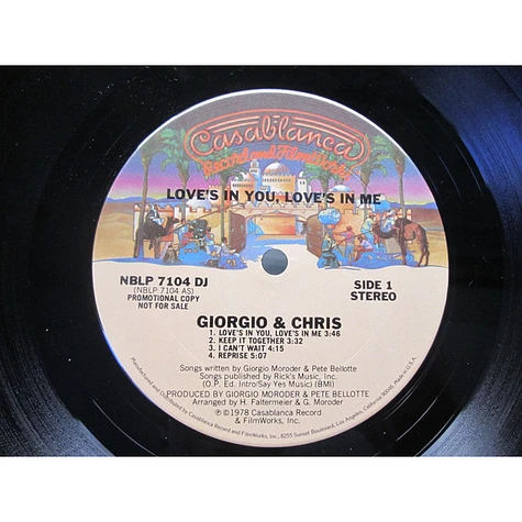 Giorgio Moroder & Chris Bennett - Love's In You, Love's In Me