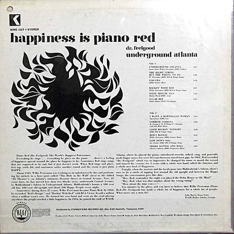 Piano Red - Happiness Is Piano Red (Dr. Feelgood Underground Atlanta)