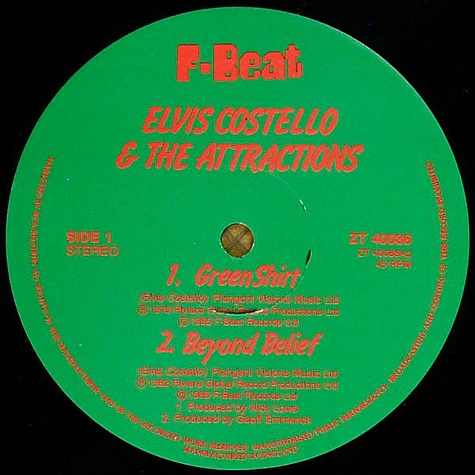 Elvis Costello & The Attractions - Green Shirt