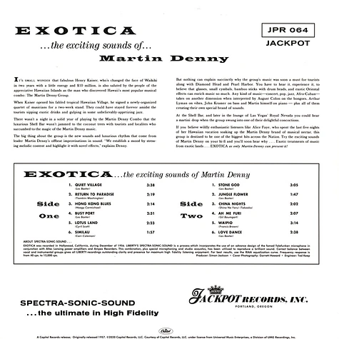 Martin Denny - Exotica (Mono) Black Vinyl Edition