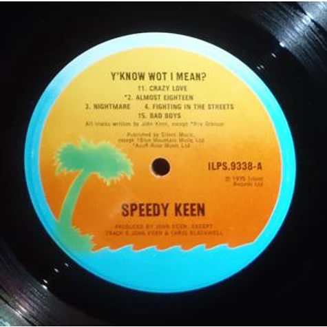 John "Speedy" Keen - Y'Know Wot I Mean?