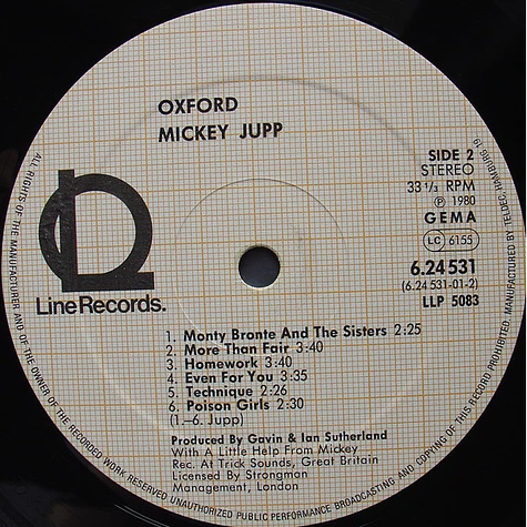 Mickey Jupp - Oxford