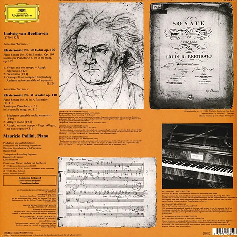 Maurizio Pollini - Sonaten Nr. 30 + 31