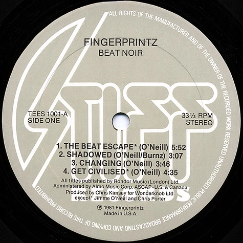 Fingerprintz - Beat Noir