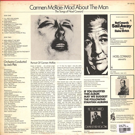 Carmen McRae - Mad About The Man