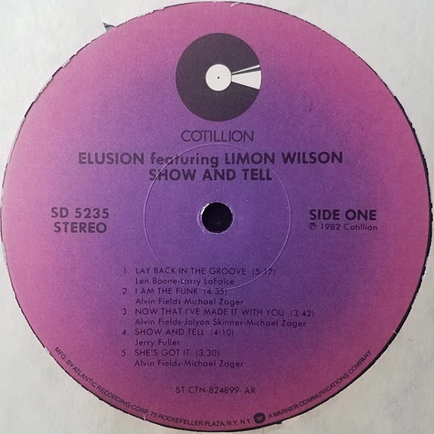 Elusion Featuring Limon Wilson - Show And Tell