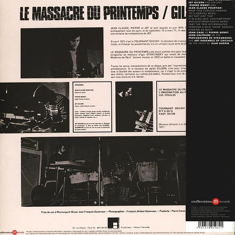 Jef Gilson - Le Massacre Du Printemps