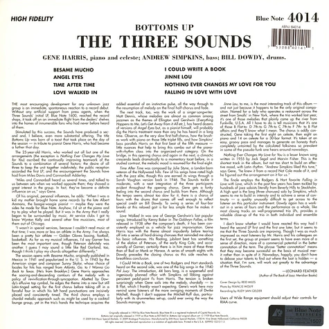 The 3 Sounds - Bottom's Up 45rpm, 200g Vinyl Edition