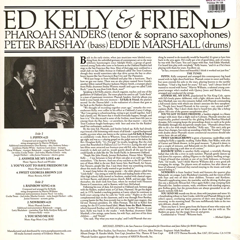 Ed Kelly & Friend (Pharoah Sanders) - Ed Kelly & Friend (Pharoah Sanders)