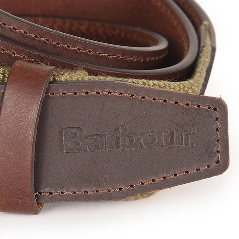 Barbour - Webbing Leather Belt