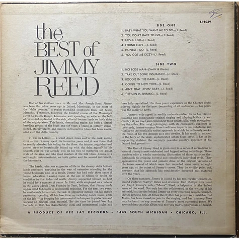 Jimmy Reed - The Best Of Jimmy Reed