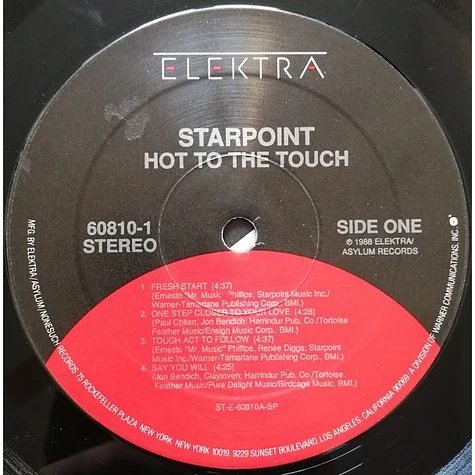 Starpoint - Hot To The Touch
