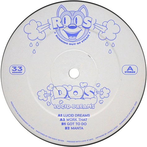 DOS - Lucid Dreams EP Blue Marbled Vinyl Edition