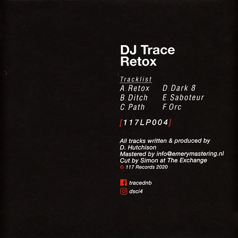 DJ Trace - Retox Clear Vinyl Edition