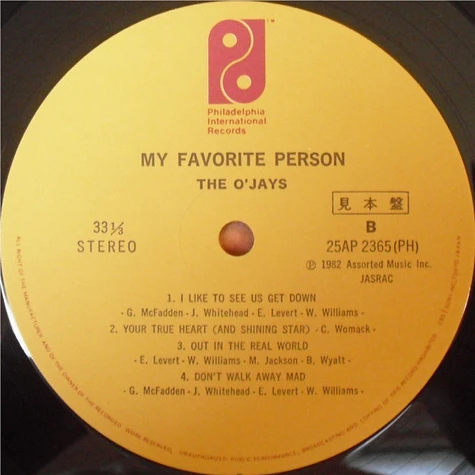 The O'Jays - My Favorite Person