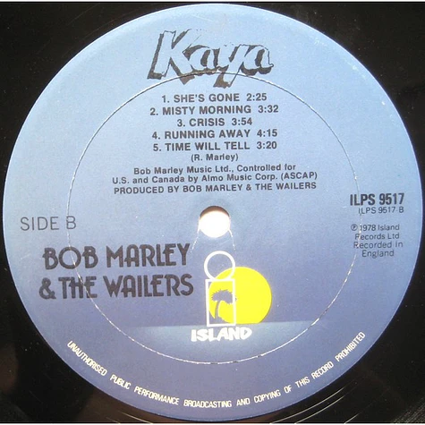 Bob Marley & The Wailers - Kaya