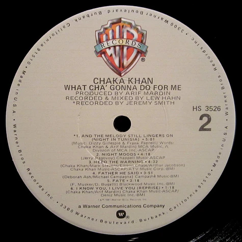 Chaka Khan - What Cha' Gonna Do For Me