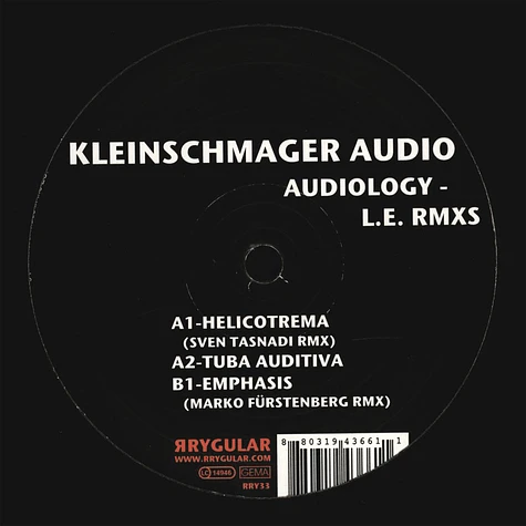 Kleinschmager Audio - Audiology - L.E. RMXS