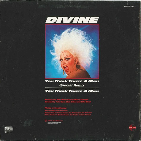 Divine - You Think You're A Man (Special Remix)