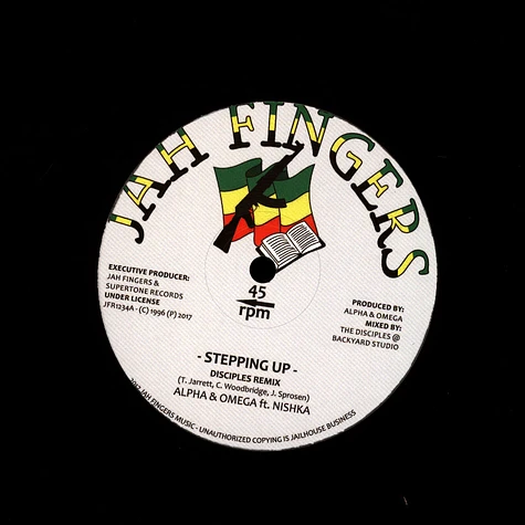 Alpha & Omega Ft.Nishka / Disciples - Stepping Up / Dub Mix 1, Dub Mix 2