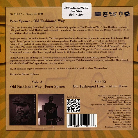 Peter Spence / Alvin Davis - Old Fashioned Way / Old Fashion Horn