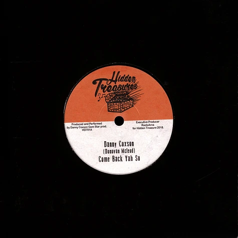 Danny Coxson - Come Back Yah So / Dub