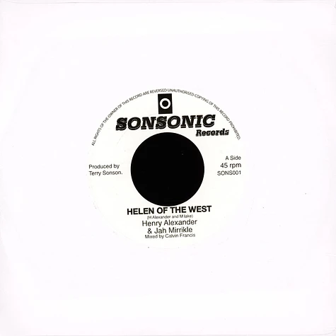 Henry Alexander & Jah Mirrikle /Calvin Francis - Helen Of The West / Dub