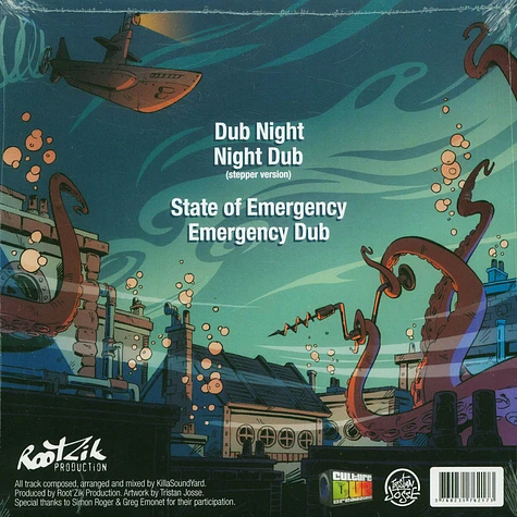 Killa Sound Yard - Dub Night, Dub Stepper / State Of Emergency, Dub