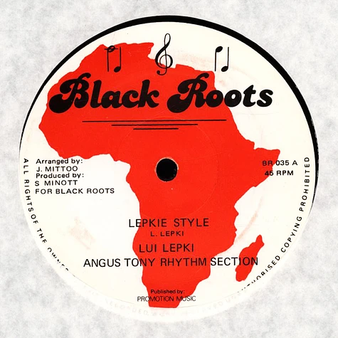 Lui Lepki / Angus Tony Riddim Section - Lepkie Style, Version / Dub
