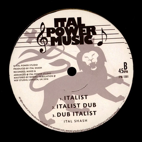 Baba Ras, Ital Mick / Ital Shash - Good Vibes, Dub, Dubplate / Italist, Dub, Dub Italist