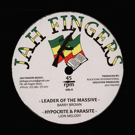 Barry Brown, Lion Melody - Leader Of The Massive, Hypocrite & Parasite / Dub Version