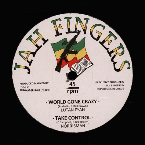 Lutan Fyah, Norrisman / Russ D - World Gone Crazy, Take Control / Dub Mix 1 & 2