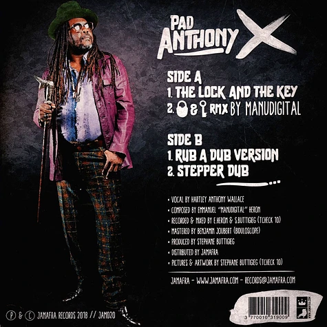 Pad Anthony, Manudigital - The Lock & The Key, Remix / Rub A Dub Version, Stepper Dub